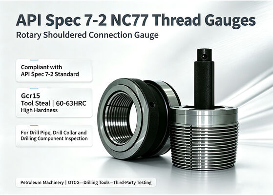 High Precision API Pipe Gauges Thread Inspection Gage for NC77 Numbered Connections Petroleum Machinery Manufacturing
