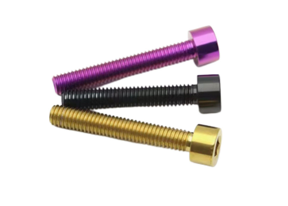 GR1 Titanium Alloy Hex Socket Cap Screw M5 X 20mm DIN 912 Polishing Surface