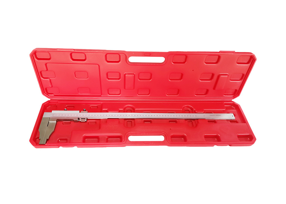Large Range Stainless Steel 0-500mm Mono-Block Heavy Duty Vernier Caliper without Upper Jaws with Fine Adjustment