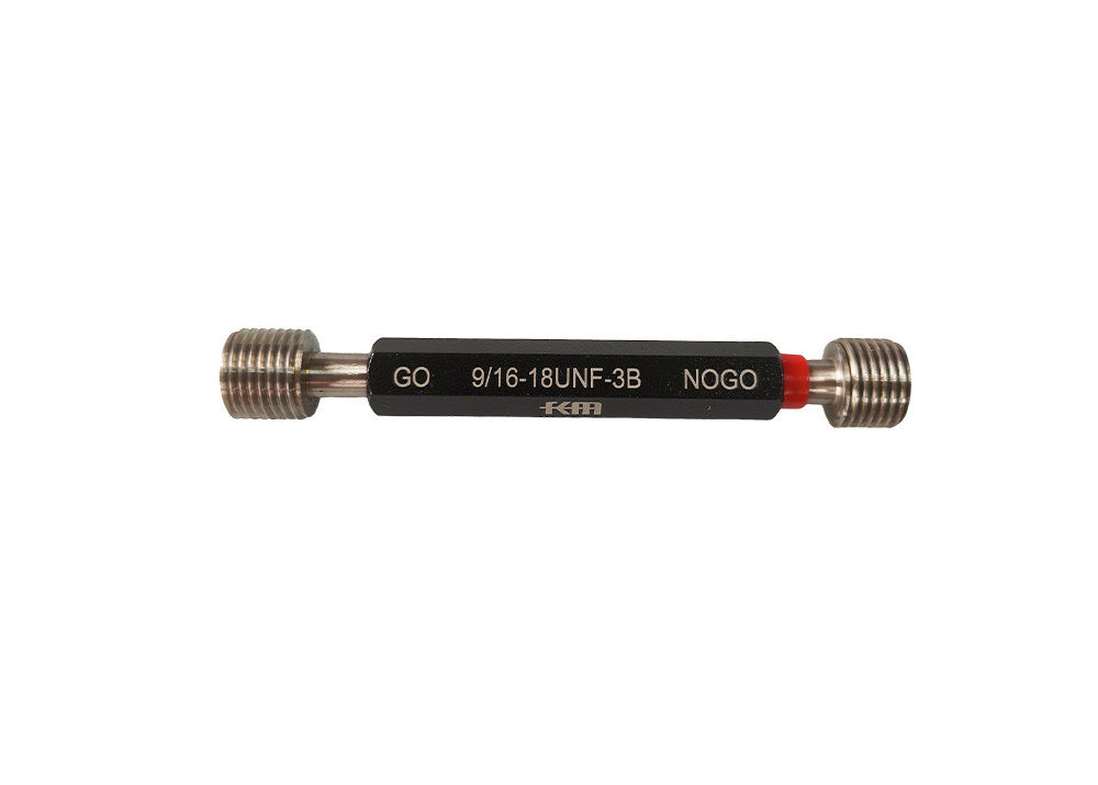High Precision Inch 9/16-18 UNF-3B Plug Thread Gauge with Go No Go Type For Thread Measurement DIN Standard