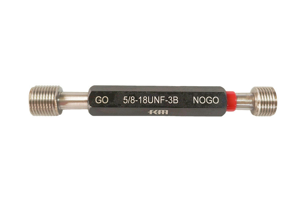 Go and Nogo Inch Thread Plug Gauge 5/8-18 UNF 3B Measuring Tool with Calibration Certificate