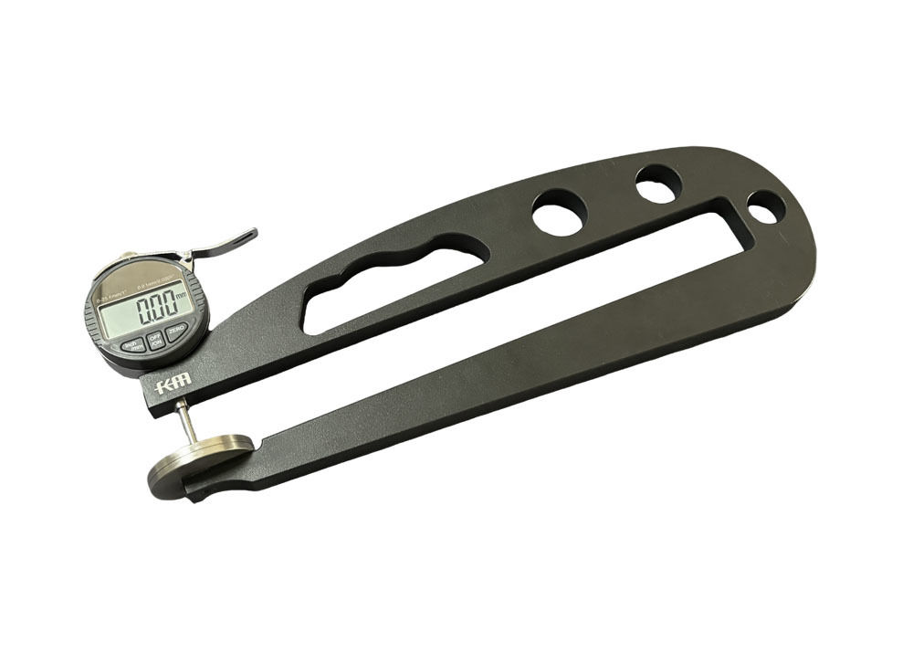 Optional Ceramic Measuring Face Measuring Depth 400mm Throat Digital Thickness Gauge with LCD Display