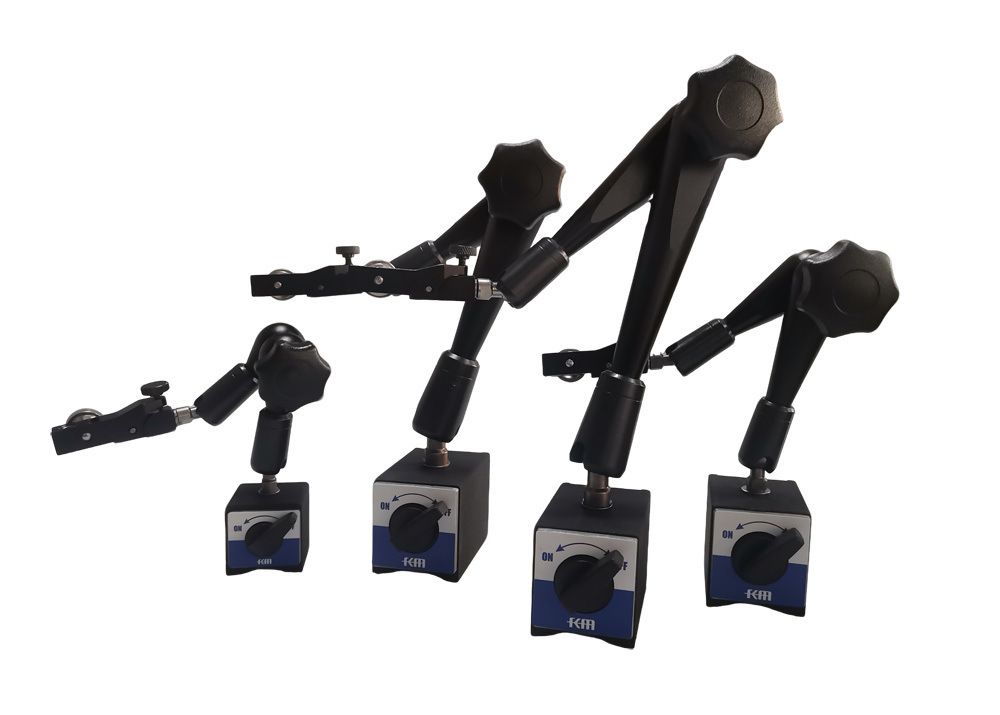 Stainless Steel Magnetic Base for Dial Indicator with Fine Adjustment & Strong Hold