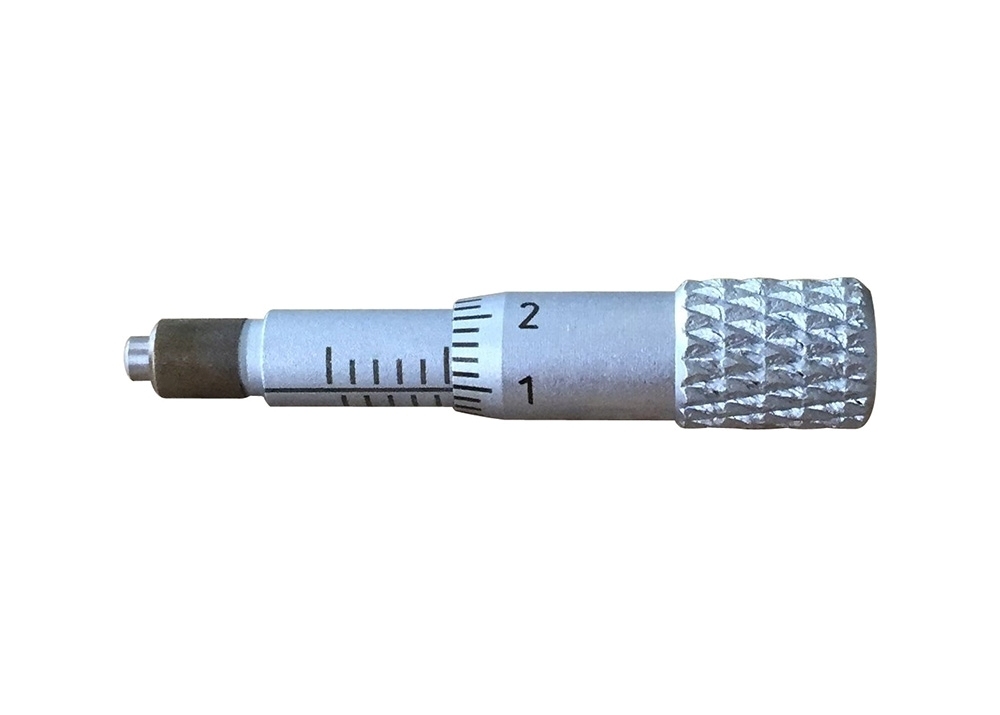 Measurement 0-0.2 Inch Micrometer Head Featuring Flat Measuring Face 0.001 Inch Graduation and ±0.0002 Inch Accuracy Precision Tool