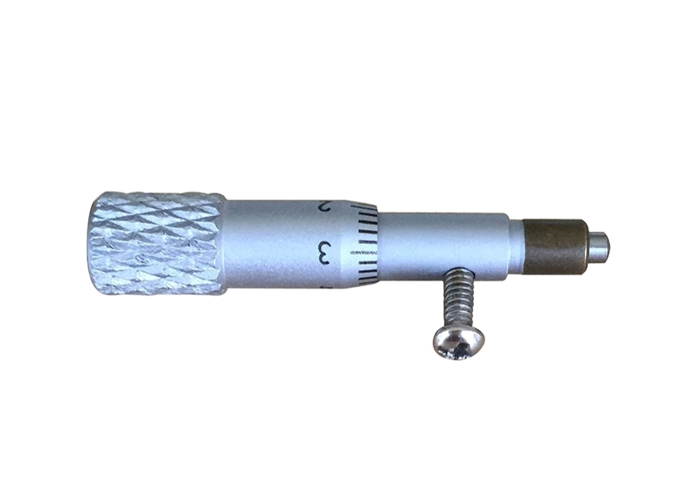Measurement 0-0.2 Inch Micrometer Head Featuring Flat Measuring Face 0.001 Inch Graduation and ±0.0002 Inch Accuracy Precision Tool
