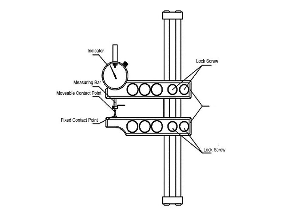 Petroleum Oil Pipe External Outer Thread Taper Lead Gauge Measuring Instrument Graduation 0.001in