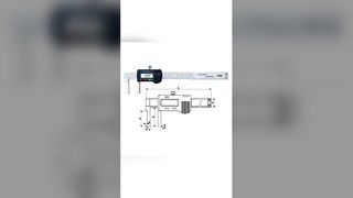 40-500 مللي متر/1.6-20 "الفولاذ المقاوم للصدأ رأس مسطح داخل الأخدود فرجار رقمي متري أداة قياس