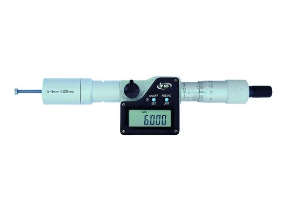 5-6mm IP65 الكربيد رأس الرقمية 3 نقطة الميكروميتر للقطر الداخلي